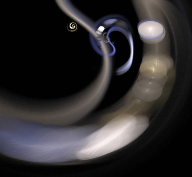 Dijital fraktal resimlerinden birinin resmi