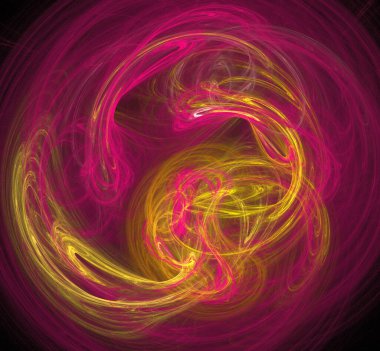 Dijital fraktal resimlerinden birinin resmi