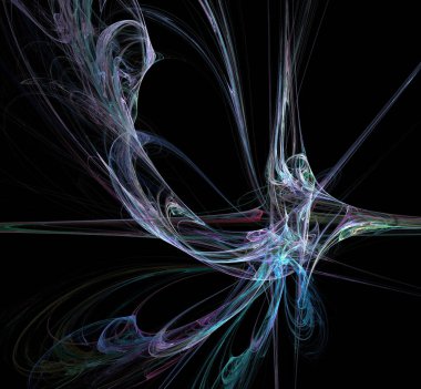 Dijital fraktal resimlerinden birinin resmi