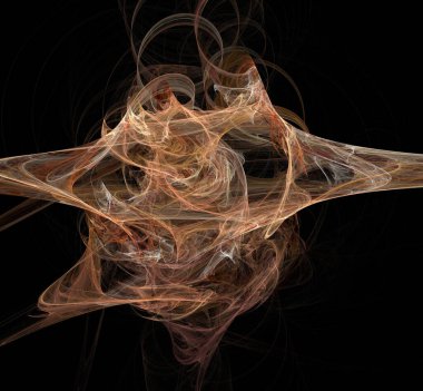 Dijital fraktal resimlerinden birinin resmi