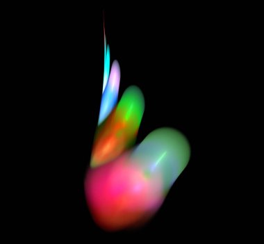 Dijital fraktal resimlerinden birinin resmi