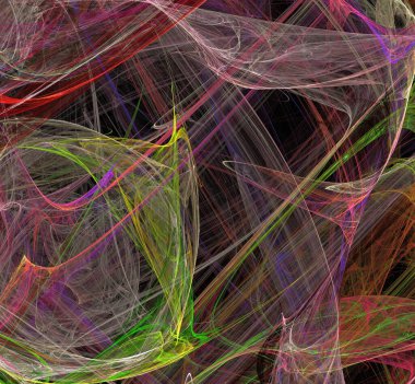 Dijital fraktal resimlerinden birinin resmi