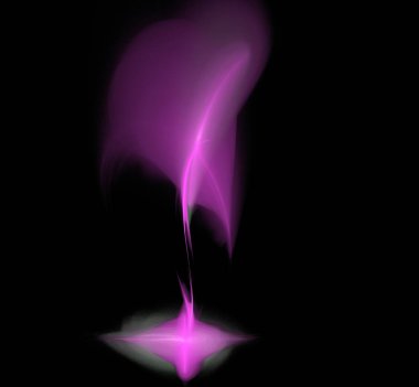 Dijital fraktal resimlerinden birinin resmi