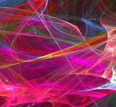 Dijital fraktal resimlerinden birinin resmi