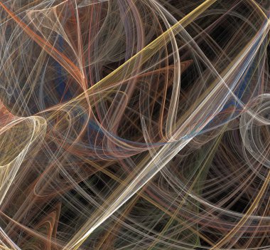 Dijital fraktal resimlerinden birinin resmi