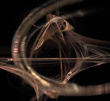 Dijital fraktal resimlerinden birinin resmi