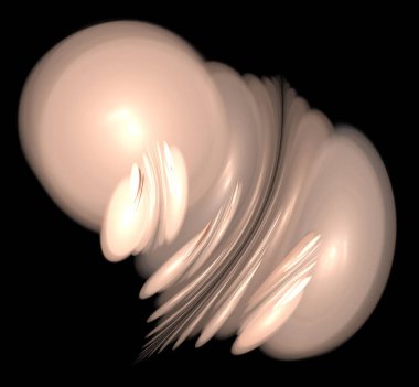 Dijital fraktal resimlerinden birinin resmi