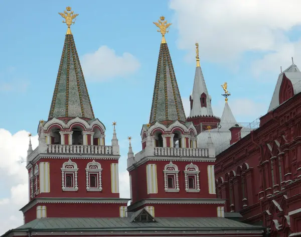 Moskova Daki Eski Kremlin Kuleleri — Stok fotoğraf