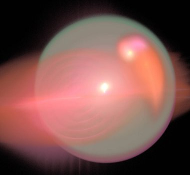 Dijital fraktal resimlerinden birinin resmi