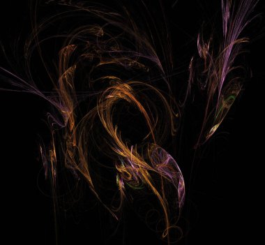 Dijital fraktal resimlerinden birinin resmi