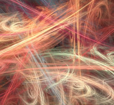 Dijital fraktal resimlerinden birinin resmi