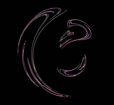 Dijital fraktal resimlerinden birinin resmi