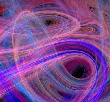 Dijital fraktal resimlerinden birinin resmi