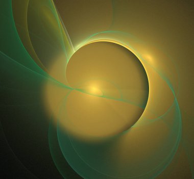 Dijital fraktal resimlerinden birinin resmi