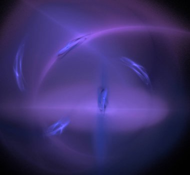 Dijital fraktal resimlerinden birinin resmi