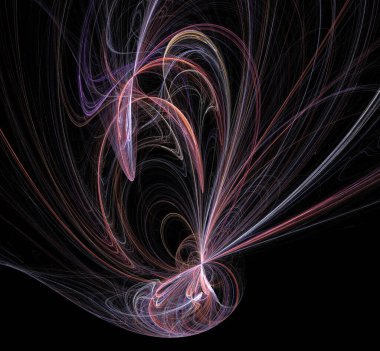 Dijital fraktal resimlerinden birinin resmi