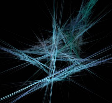 Dijital fraktal resimlerinden birinin resmi