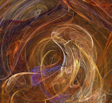 Dijital fraktal resimlerinden birinin resmi