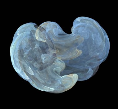 Dijital fraktal resimlerinden birinin resmi