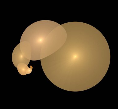 Dijital fraktal resimlerinden birinin resmi