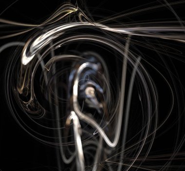 Dijital fraktal resimlerinden birinin resmi