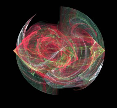 Dijital fraktal resimlerinden birinin resmi