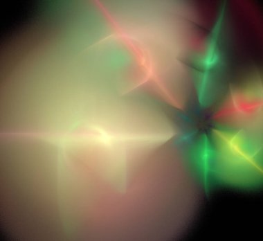 Dijital fraktal resimlerinden birinin resmi