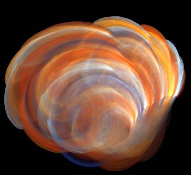 Dijital fraktal resimlerinden birinin resmi