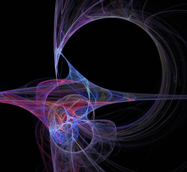 Dijital fraktal resimlerinden birinin resmi