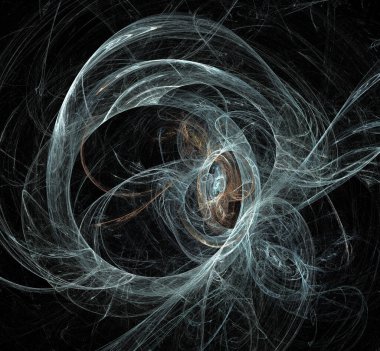 Dijital fraktal resimlerinden birinin resmi