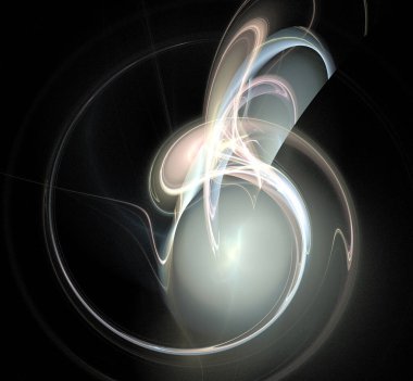 Dijital fraktal resimlerinden birinin resmi