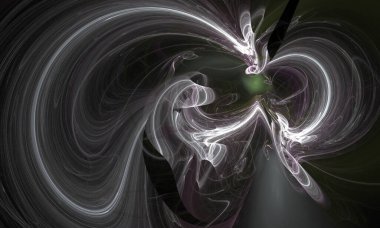 Dijital fraktal resimlerinden birinin resmi