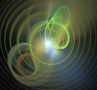 Dijital fraktal resimlerinden birinin resmi