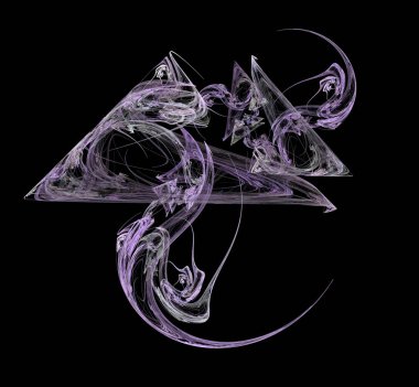 Dijital fraktal resimlerinden birinin resmi