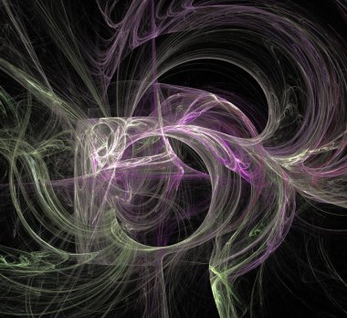 Dijital fraktal resimlerinden birinin resmi
