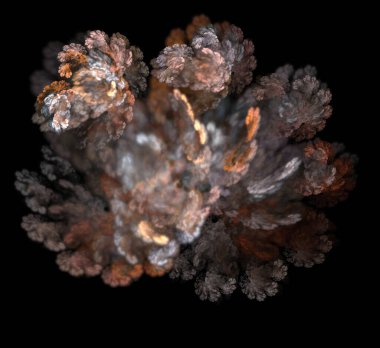 Dijital fraktal resimlerinden birinin resmi