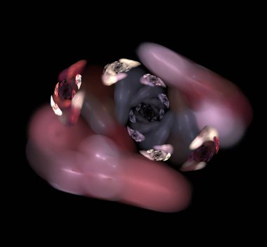 Dijital fraktal resimlerinden birinin resmi