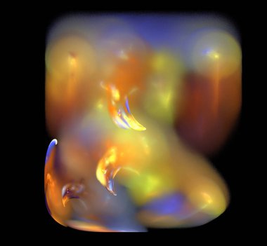 Dijital fraktal resimlerinden birinin resmi