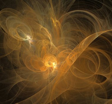 Dijital fraktal resimlerinden birinin resmi