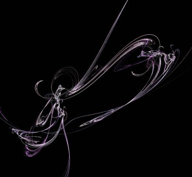 Dijital fraktal resimlerinden birinin resmi