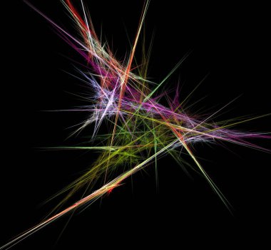 Dijital fraktal resimlerinden birinin resmi