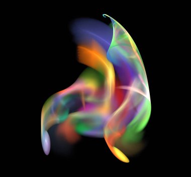 Dijital fraktal resimlerinden birinin resmi