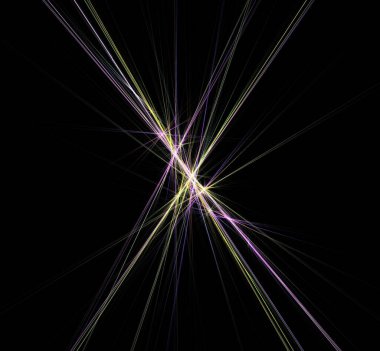 Dijital fraktal resimlerinden birinin resmi