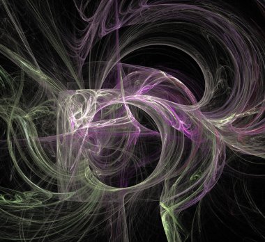 Dijital fraktal resimlerinden birinin resmi