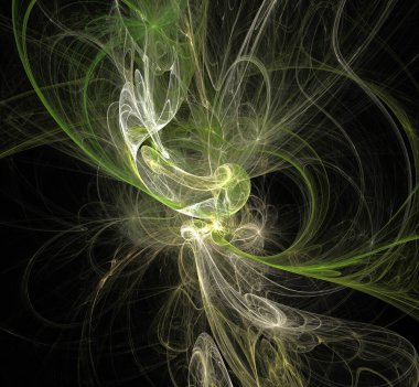 Dijital fraktal resimlerinden birinin resmi