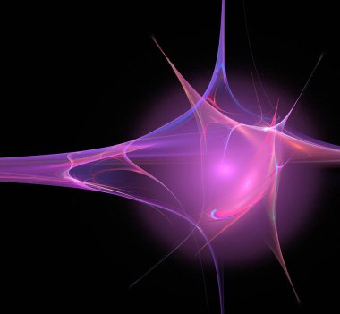 Dijital fraktal resimlerinden birinin resmi