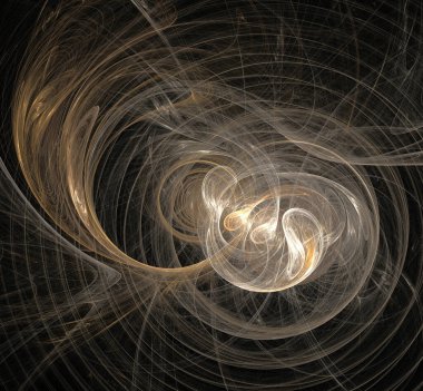 Dijital fraktal resimlerinden birinin resmi