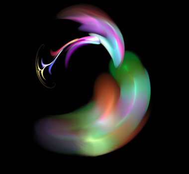 Dijital fraktal resimlerinden birinin resmi