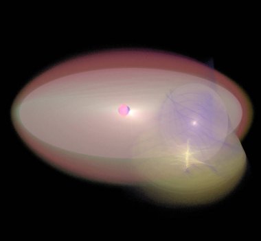 Dijital fraktal resimlerinden birinin resmi