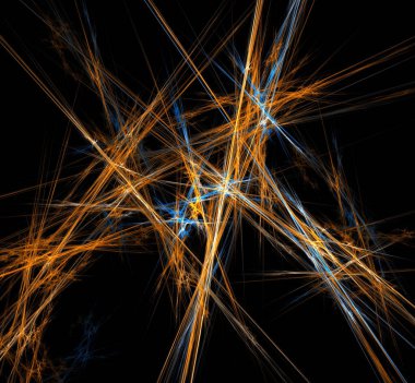 Dijital fraktal resimlerinden birinin resmi